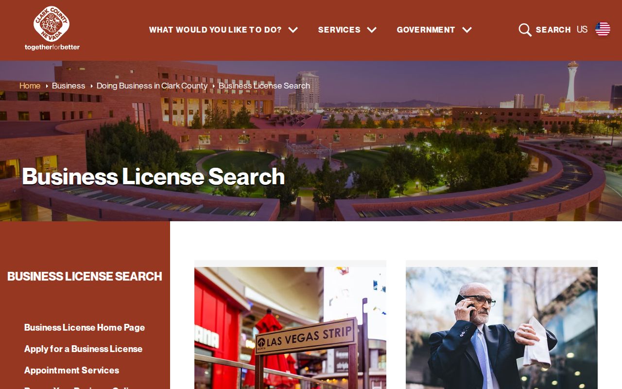 Clark County business license search in Paradise people directories