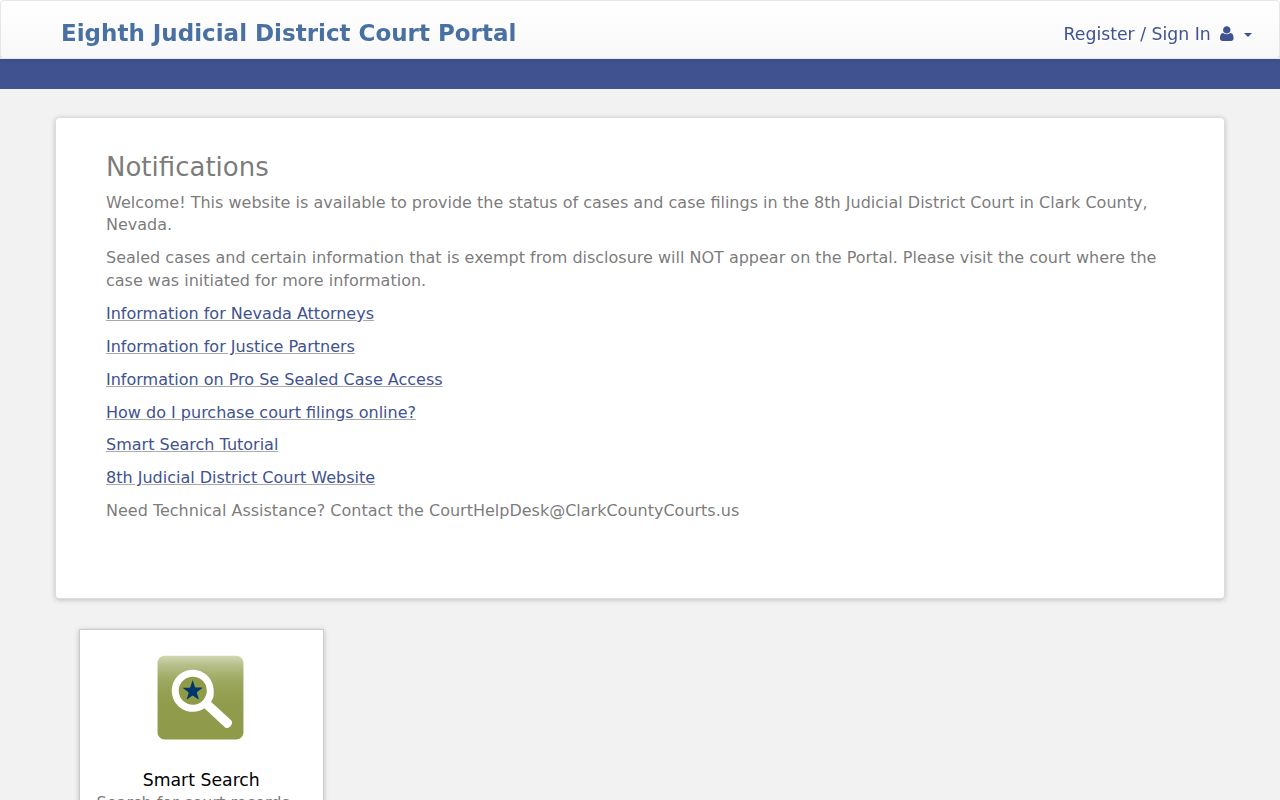 Paradise people search using Eighth Judicial District Court records